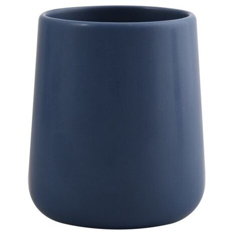 Vaso de cerámica MAONIE azul oscuro mate MSV