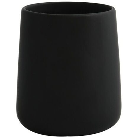 Vaso de cerámica MAONIE negro mate MSV