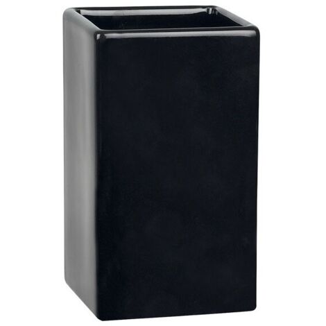 Vaso de cerámica QUADRO negra Spirella