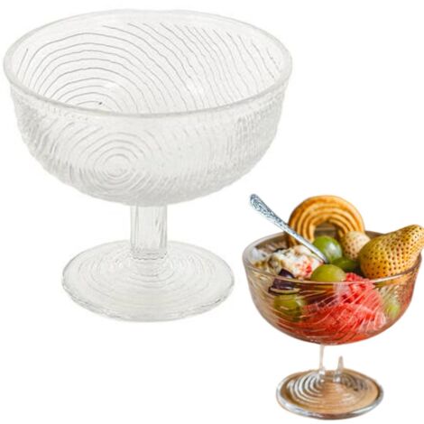 VASO DE CRISTAL DE 300 ML PARA HELADO POSTRE ENSALADA BOL PARA POSTRES vidrio CRISTAL
