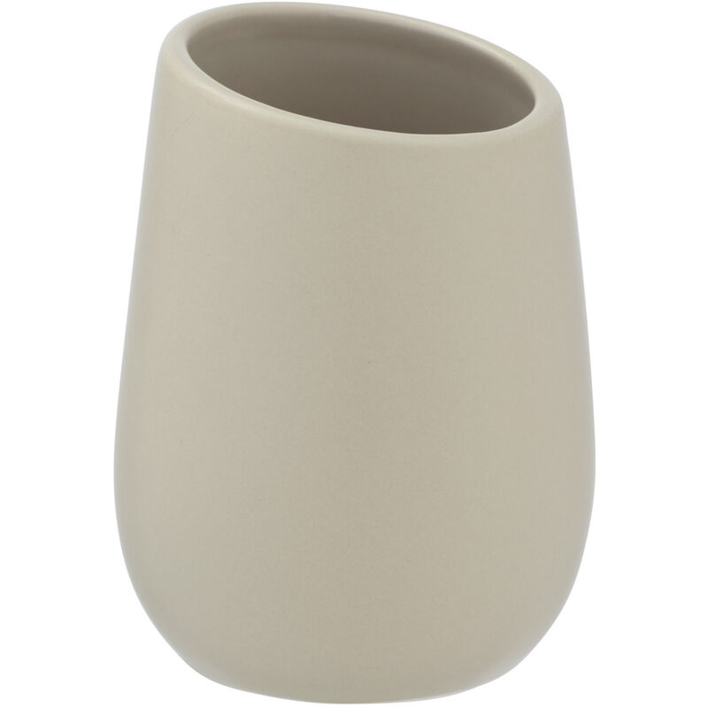 

Vaso cepillos de dientes portacepillo higiene pasta dental baño Badi beige - Wenko