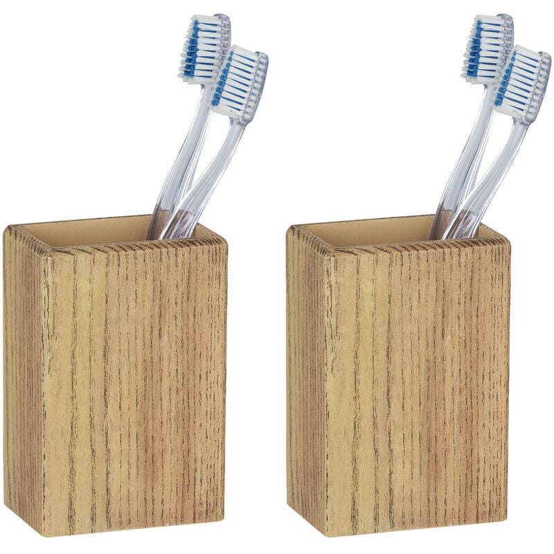 

WENKO Vaso cepillos de dientes portacepillo higiene pasta dental baño Marla
