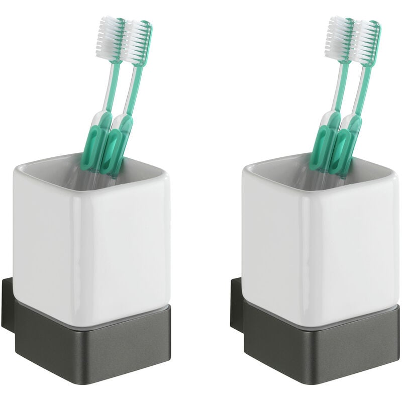 

Vaso cepillos de dientes portacepillo higiene pasta dental baño Montella - Wenko