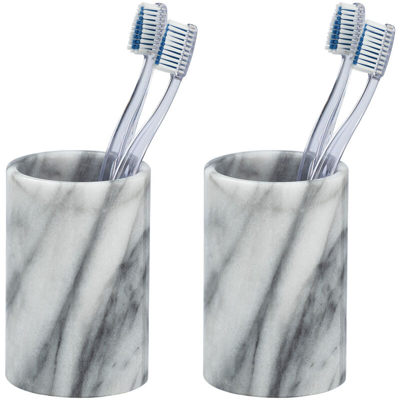 

Vaso cepillos de dientes portacepillo higiene pasta dental baño Onyx - Wenko