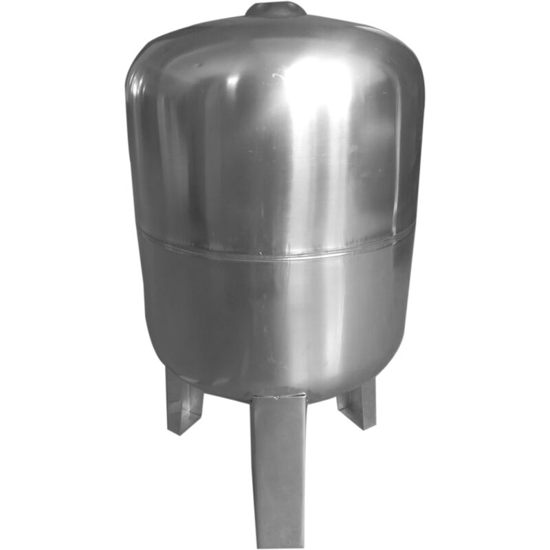 

Bricoferr - Vaso De Expansión Acero Inoxidable 50L, Depósito De Presión 8bar, Calderín Grupo De Presión Doméstico