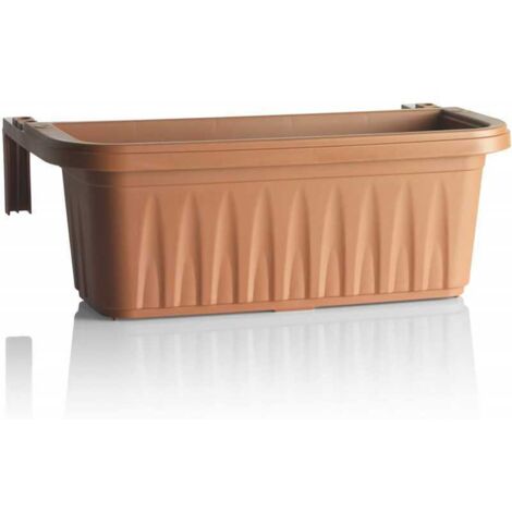 Vaso de forma rectangular con soporte 50 h 18 Bama