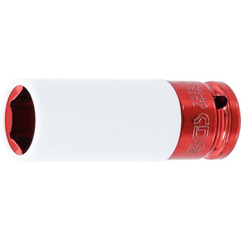 Vaso de impacto con protector de plástico  entrada 12,5 mm (1/2")  21 mm