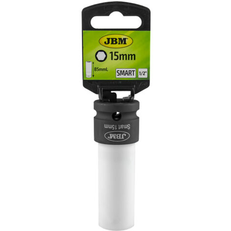 VASO DE IMPACTO DE 1/2" PARA LLANTA DE ALEACIÓN 15MM - SMART JBM 14172