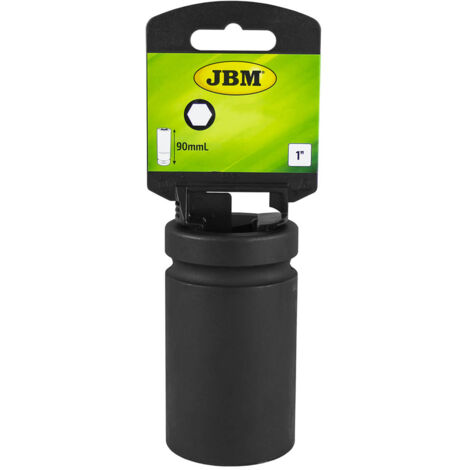 Vaso de impacto largo hexagonal de 1" 28mm.  JBM13745