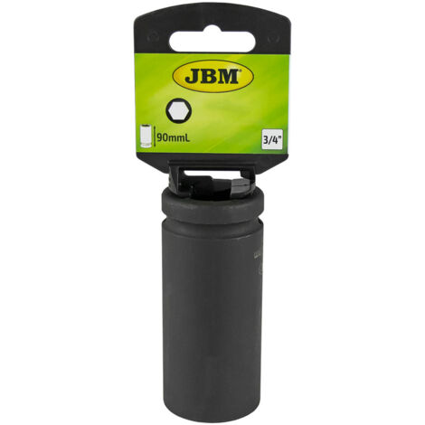 Vaso de impacto largo hexagonal de ¾" 34mm.  JBM13733