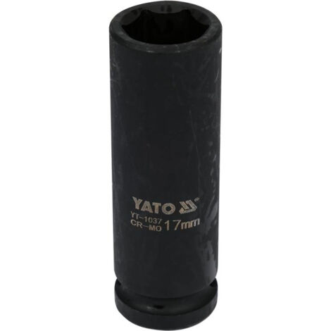 VASO DE IMPACTO YATO DE 6 PUNTAS, 12 DE LARGO, 17 MM