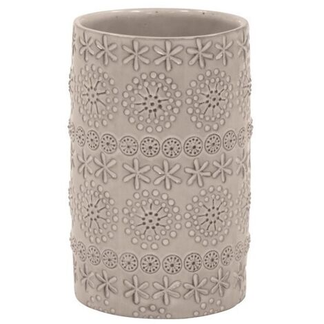 Vaso de Porcelana RELIEF Beige Spirella