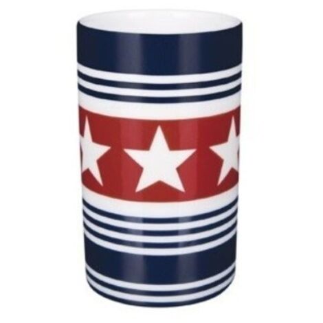 Vaso de porcelana WAINSCOTT Patrón de estrella Spirella