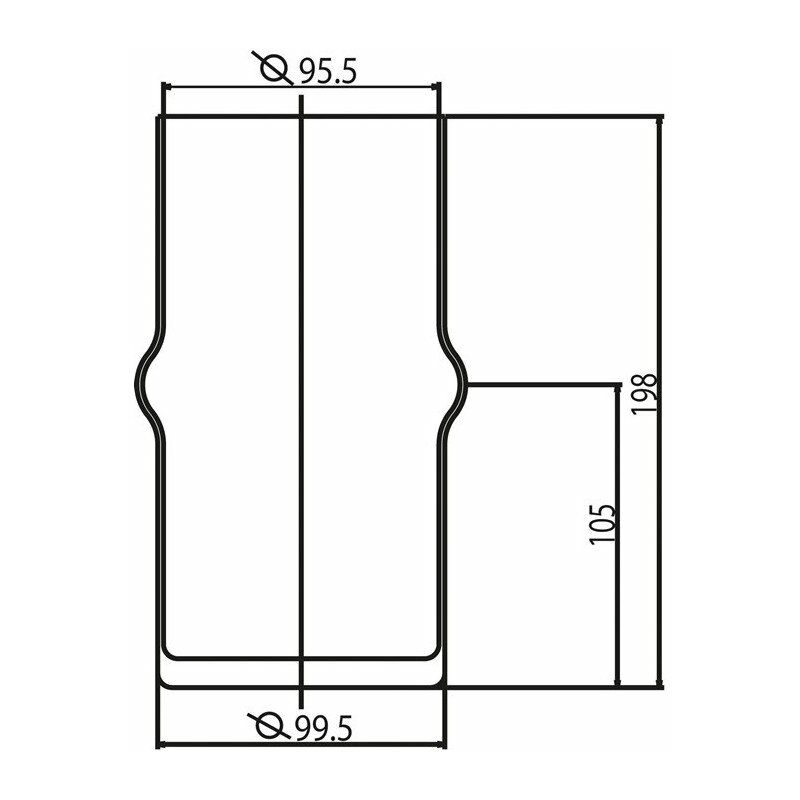 

Ideal - Vaso de recambio para juego de escobillas de inodoro cristal opalino STANDARD