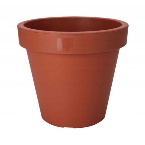 Vaso decorativo da giardino in terracotta 25 x 22 cm rotondo