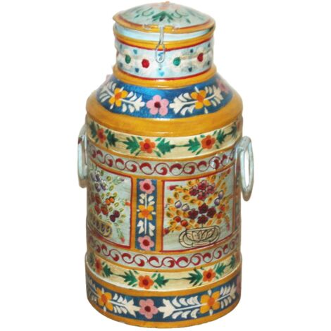Vaso decorativo in metallo in stile indiano per la casa, arredamento moderno, ideale per soggiorno e ufficio, regalo originale