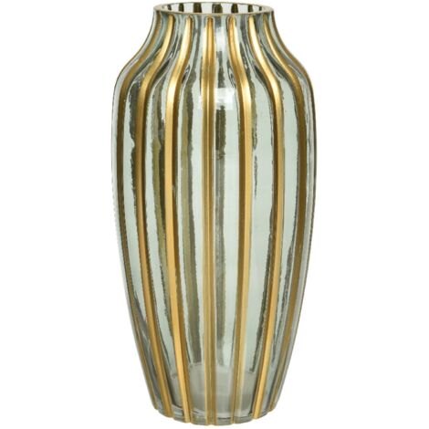 Vaso decorativo natalizio per composizioni in vetro lucido per interno -Piccolo / Rosa