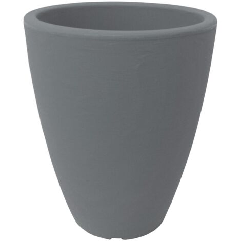 Vaso di arredamento Home/Adone in resina color pietra   30x38 cm per arredo interno ed esterno