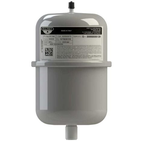 Vaso di espansione da 2 litri - HYDRO-PRO 2 - max pressione 10 bar - raccordo 1/2" - per acqua calda sanitaria 11A0000200