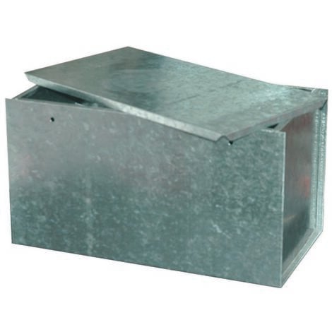 FERRARI SRL Vaso di espansione zincato 20 litri – Lamiera zincata con coperchio L 430 X H 235 X P 220 mm