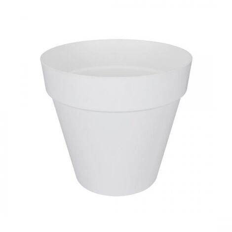 Vaso di fiori Elho Plastica Rotondo Loft Urban Bianco Ø 50 x H.44 cm 48 l