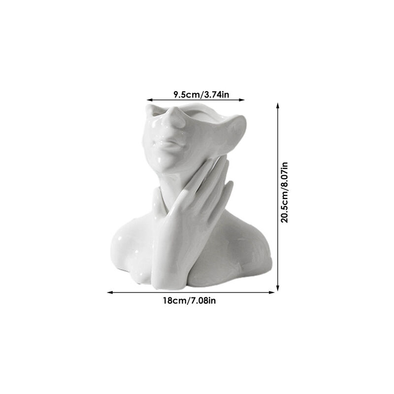 Vaso di fiori in stile nordico donna corpo