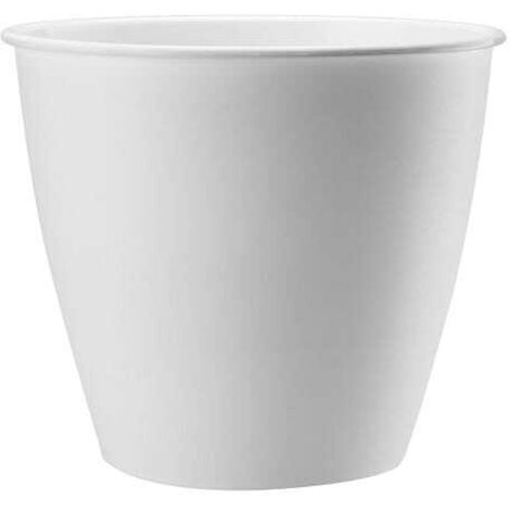 Vaso di plastica AZALIA 17 cm bianco