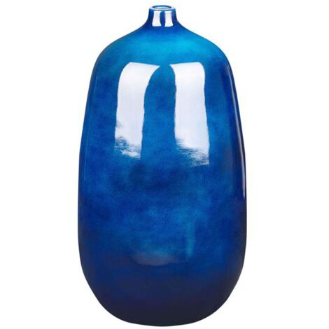 Vaso di terracotta alto blu 45 cm Vitoria