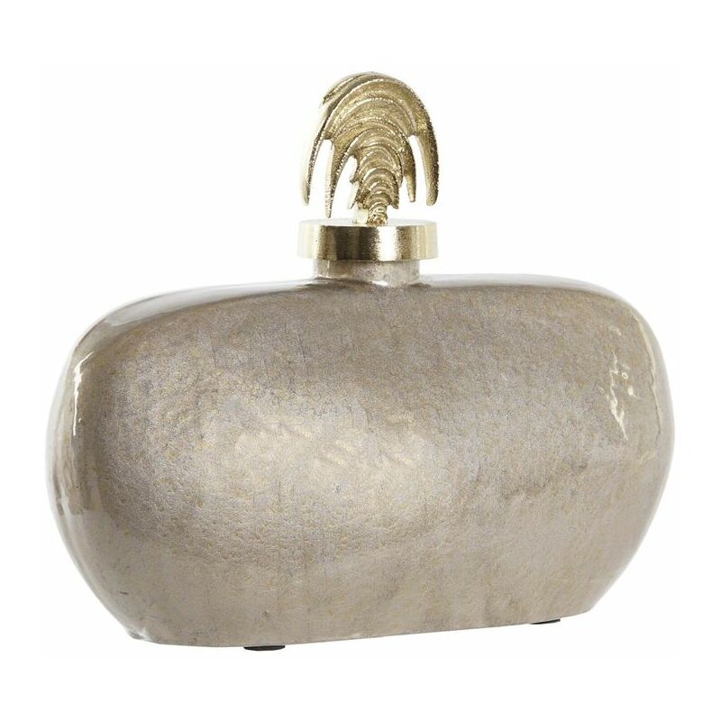 Vaso Dkd Home Decor Cristallo Beige Alluminio (30