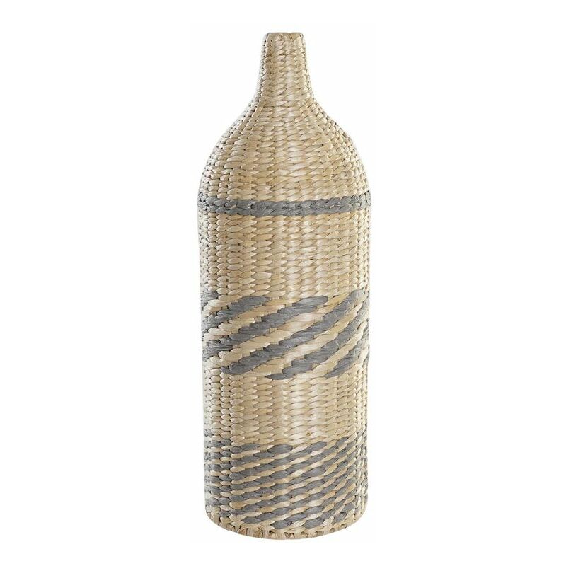 Dkd Home Decor - Vaso Fibra Naturale Grigio (20 x