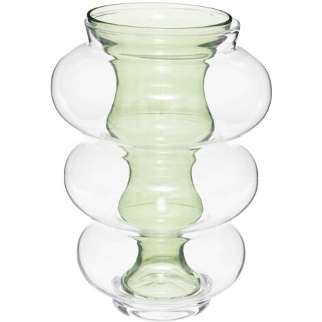 Vaso doppio atmosphera x matali crasset h36cm in vetro verde - Atmosphera créateur d'intérieur