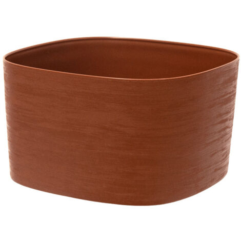 Vaso ecologico "Rodi" in plastica 100% riciclata da esterno per fiori e piante -Grigio