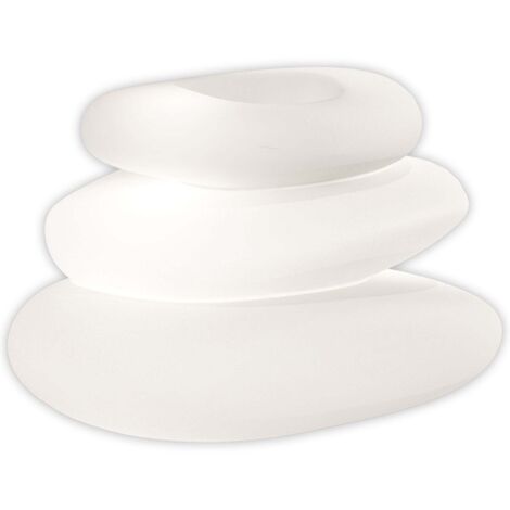 Vaso Eden Bright Luce Bianca in Polimero Monacis - Cm 75X62X47 H