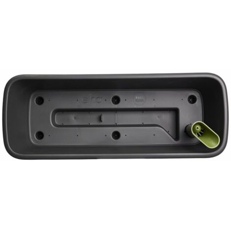 Vaso Elho 50 x 20 x 18 cm Nero Plastica ModernoElho