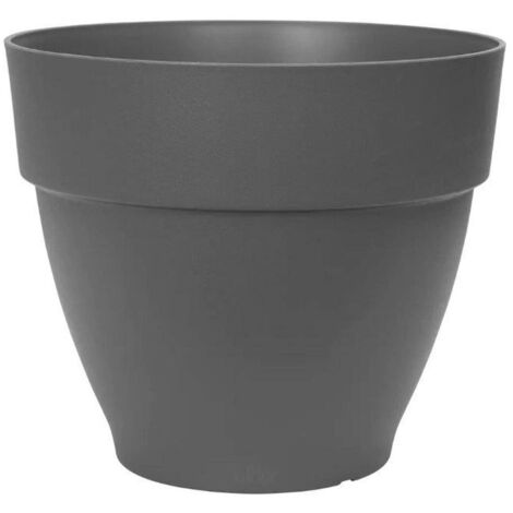 Vaso Elho Ø 55 cm Nero Plastica Rotondo Moderno