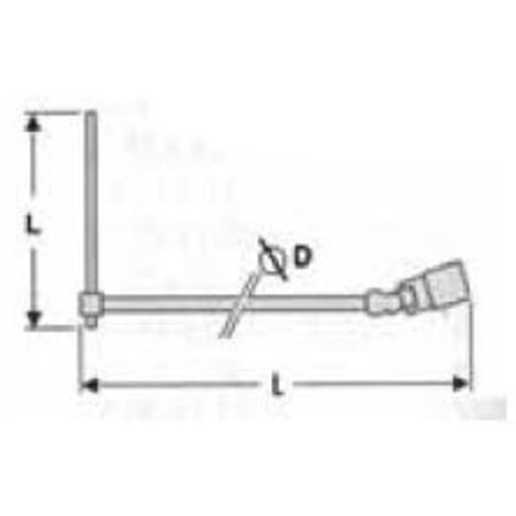 Vaso extra largo, 3/8, 8mm  TENGTOOLS TBSKT08 178790101