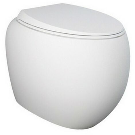 Vaso filo muro cloud rimless bianco opaco