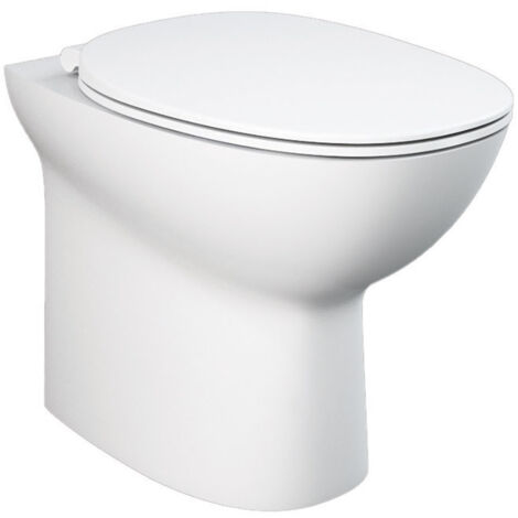 Vaso filo muro rimless morning con scarico universale