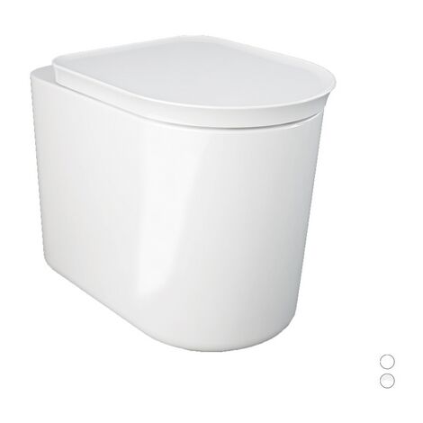 Vaso filo muro valet bianco opaco