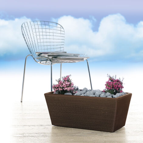 Vaso fioriera in resina Girasole 80 cm. Bronzantico