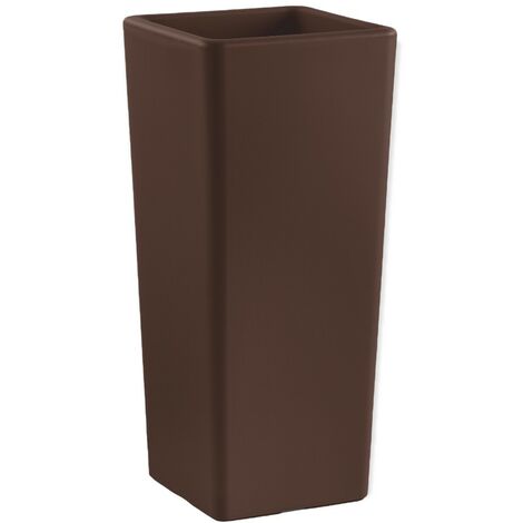 Vaso cache pot lucido: Vaso Cache-Pot Lucido Tondo alto 85 cm nero