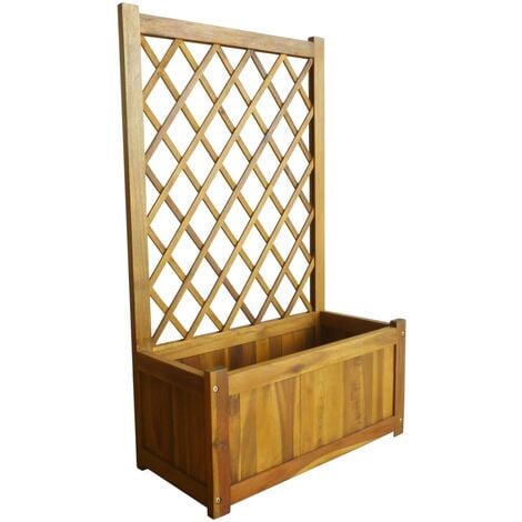 Vaso/flor de jardín con madera hecha por acacia