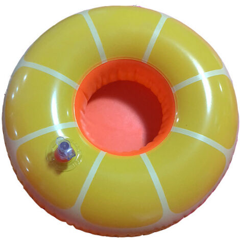 Vaso flotante para agua, para excursión en la playa, inflable, para fiestas en la piscina, 19 x 19 cm