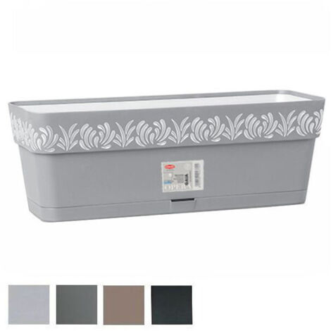 Vaso Gaia Rett. Ris. Agua Grafito 50 Stefanpl