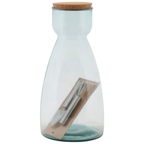 Vaso Garden Ø21,5x43,5 cm Vetro Trasparente