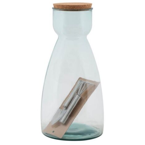 VASO GARDEN VETRO RICICLATO CM  � 21,5X43,5 (MADE IN SPAIN)