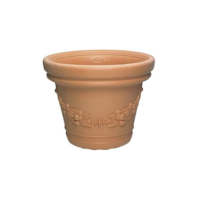 Vaso gdm Eilos in resina Di Martino - Ø35xH28 cm Coral