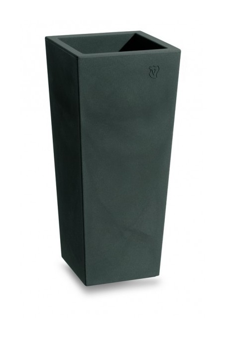 Vaso Genesis Quadro Alto 70 cm - Grigio Fumo