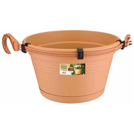 VASO GREEN BASICS HANGING BASKET 28CM MILD TERRA ELHO