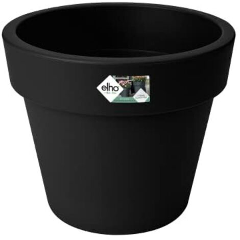 VASO GREEN BASICS TOP PLANTER 40CM LIVING BLACK ELHO